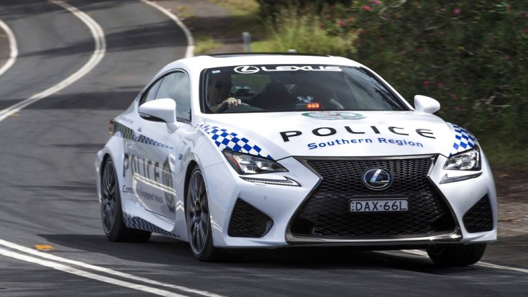 Lexus RC F policía australiana