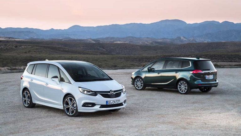 Opel Zafira 2016 delantera trasera 7 plazas
