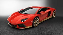 Lamborghini Aventador Miura Homage frontal rojo