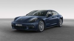 Porsche Panamera 2017 frontal azul