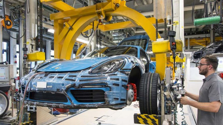 Porsche 718 Cayman planta de producción de Zuffenhausen