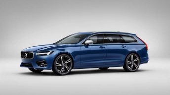 Volvo V90 R Design frontal azul