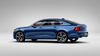 Volvo S90 R Design trasera azul