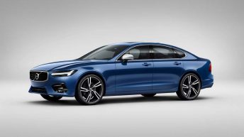 Volvo S90 R Design frontal azul