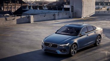 Volvo S90 R Design frontal azul