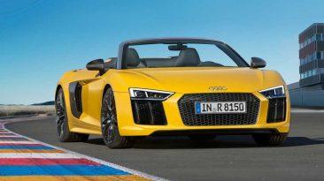 Audi R8 Spyder V10 2017 frontal estática