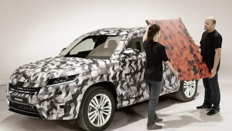 Skoda Kodiaq camuflaje frontal