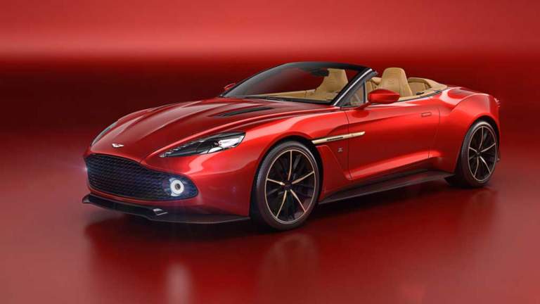 Aston Martin Vanquish Zagato Volante delantera estática