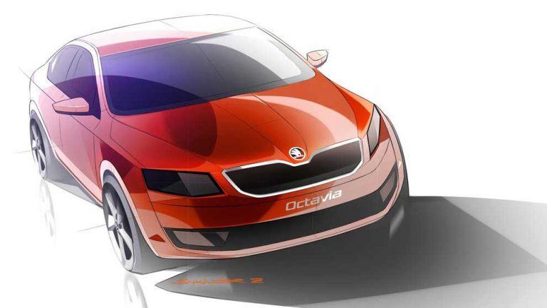 Boceto del Skoda Octavia 2013