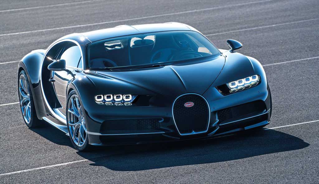 Bugatti Chiron 2016 frontal estática