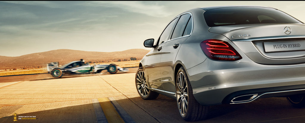 Soluciones Mercedes de F1 en sus vehículos Mercedes AMG Petronas Mercedes-Benz C 350 e