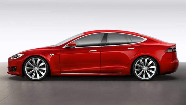 Tesla Model S P100D lateral estática