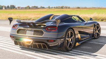 Koenigsegg Agera RS Naraya fibra de carbono azul y oro