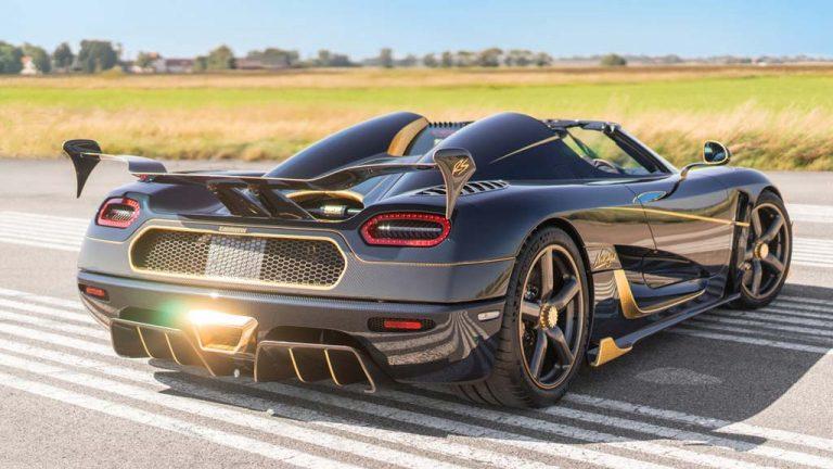 Koenigsegg Agera RS Naraya fibra de carbono azul y oro