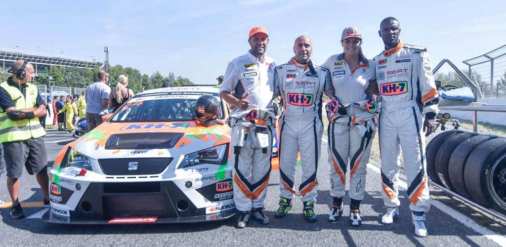 Eric Abidal participó por primera vez en una competición automovilística de la mano de KH-7.