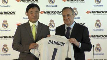 Acuerdo Hankook Real Madrid - Hyun Shick Cho y Florentino Pérez