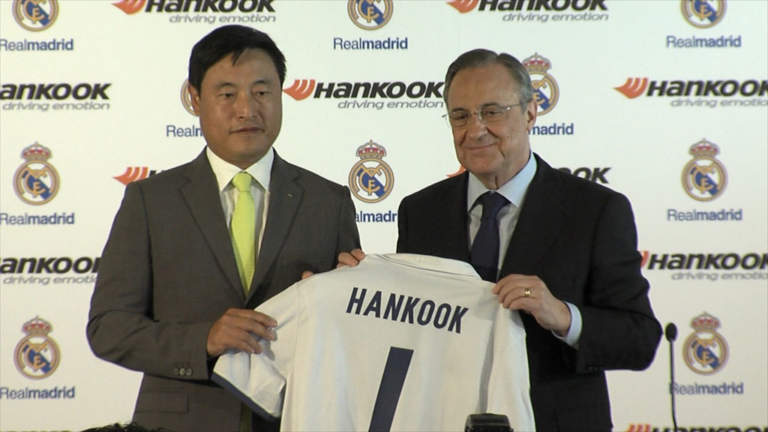 Acuerdo Hankook Real Madrid - Hyun Shick Cho y Florentino Pérez