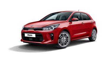Kia Rio 2017 frontal rojo
