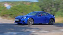 Subaru BRZ prueba azul frontal