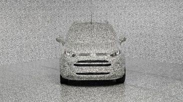 Ford envuelve a sus coches en un camuflaje 3D que distrae completamente la atención sobre ellos.