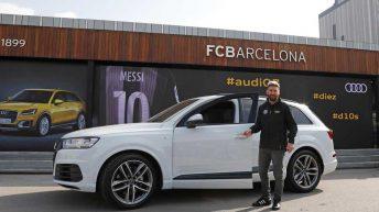 Leo Messi con su Audi Q7