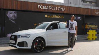 Luis Enrique con su Audi RS Q3 performance