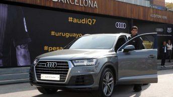 Luis Suárez con su Audi Q7