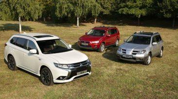 Tres generaciones del Mitsubishi Outlander