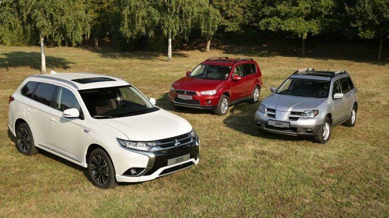 Tres generaciones del Mitsubishi Outlander