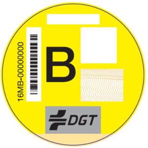 Etiqueta DGT Tipo B emisiones