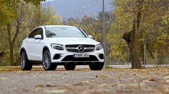 Mercedes GLC 250d Coupé prueba frontal blanco