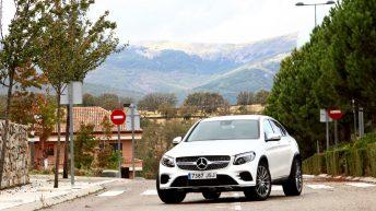 Mercedes GLC 250d Coupé prueba frontal blanco