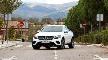 Mercedes GLC 250d Coupé prueba frontal blanco