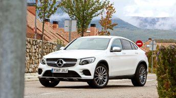 Mercedes GLC 250d Coupé prueba frontal blanco