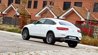 Mercedes GLC 250d Coupé prueba trasera blanco