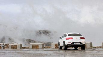 Mercedes GLC 250d Coupé prueba trasera blanco