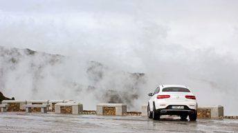 Mercedes GLC 250d Coupé prueba trasera blanco