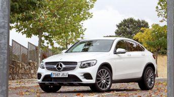 Mercedes GLC 250d Coupé prueba frontal blanco