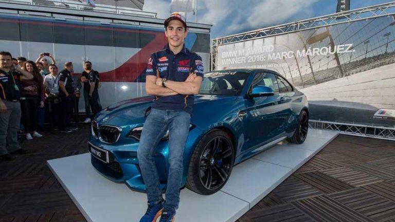 Marc Márquez y su BMW M2 Coupé
