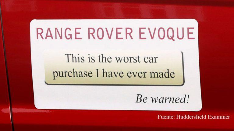 Range Rover Evoque peor compra