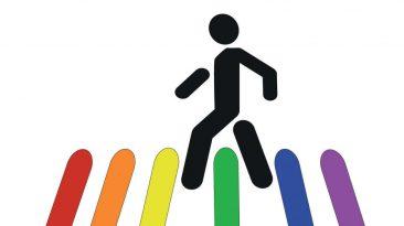 paso de cebra contra la homofobia
