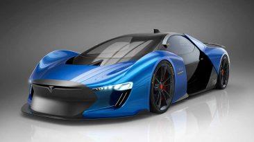 Tesla EXP, así es el superdeportivo imaginado por un diseñador español