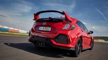 Honda Civic Type R 2017 trasera circuito