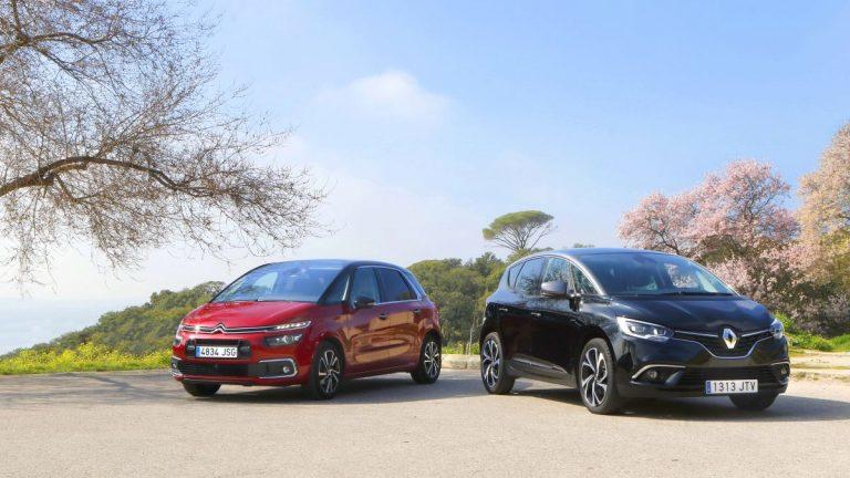 Renault Scénic DCI 110 o Citroën C4 Picasso BlueHDI 120 frontal