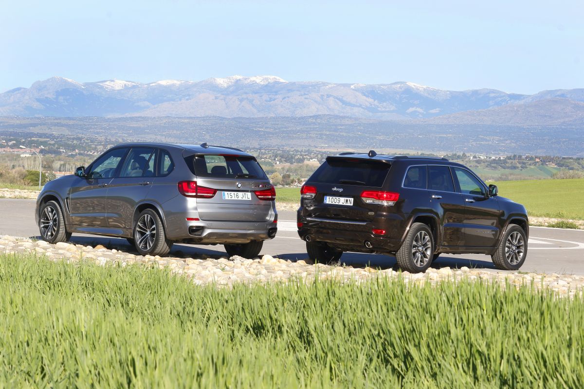 BMW X5 30D o Jeep Grand Cherokee 3.0 V6 D: los dos trasera