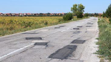 carretera en mal estado