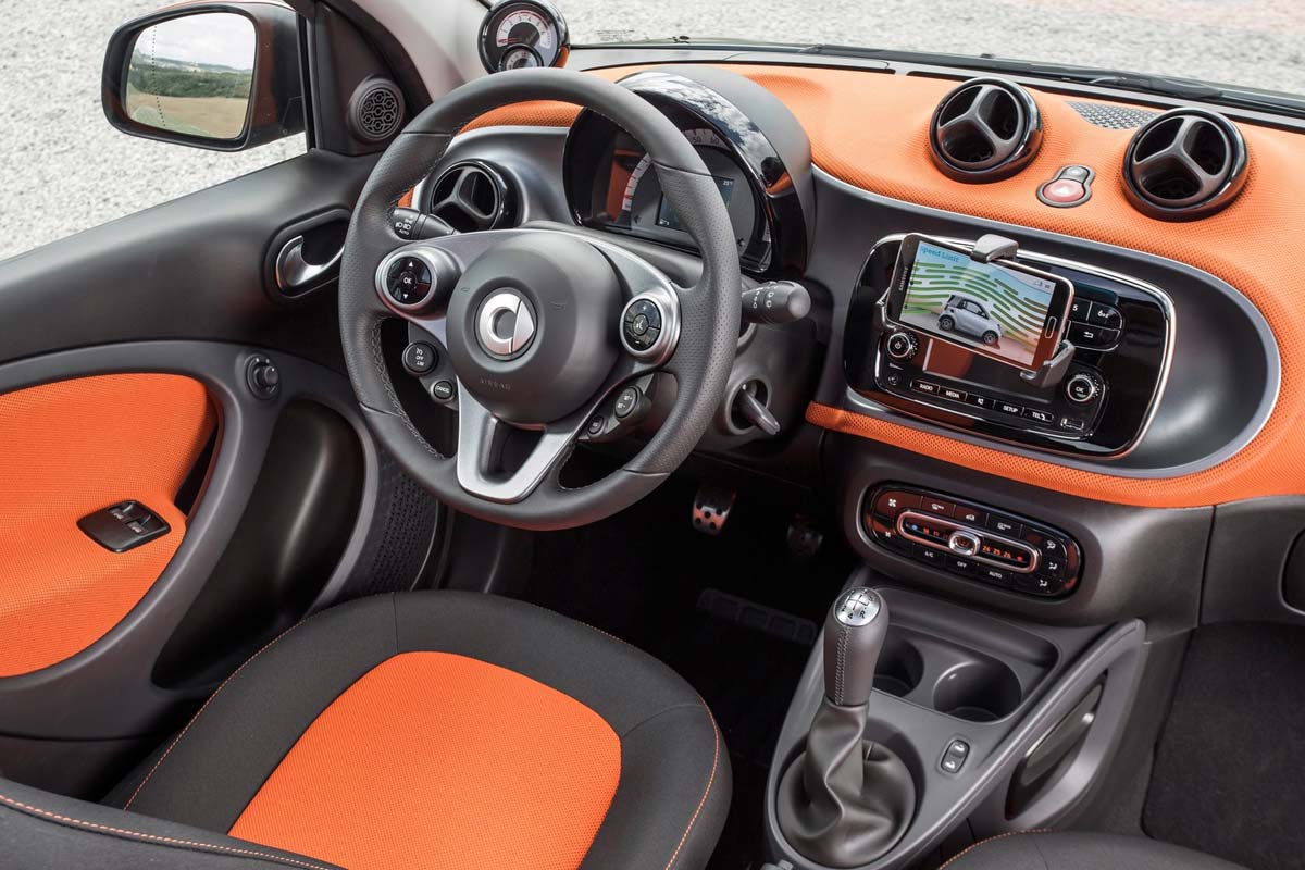 Smart ForFour 2017 salpicadero