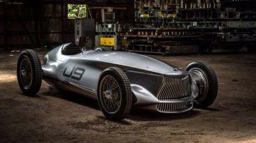 Infiniti Prototype 9 tras cuartos delantera