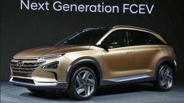 Hyundai Tucson 2018 pila combustible hidrogeno lateral