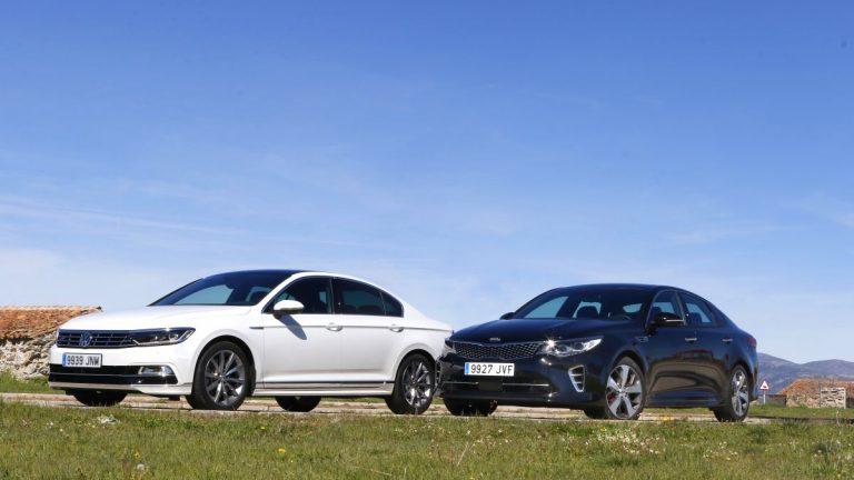 Volkswagen Passat Sport 2.0 TSI 280 CV o Kia Optima GT 2.0 T-GDI 245 CV lateral